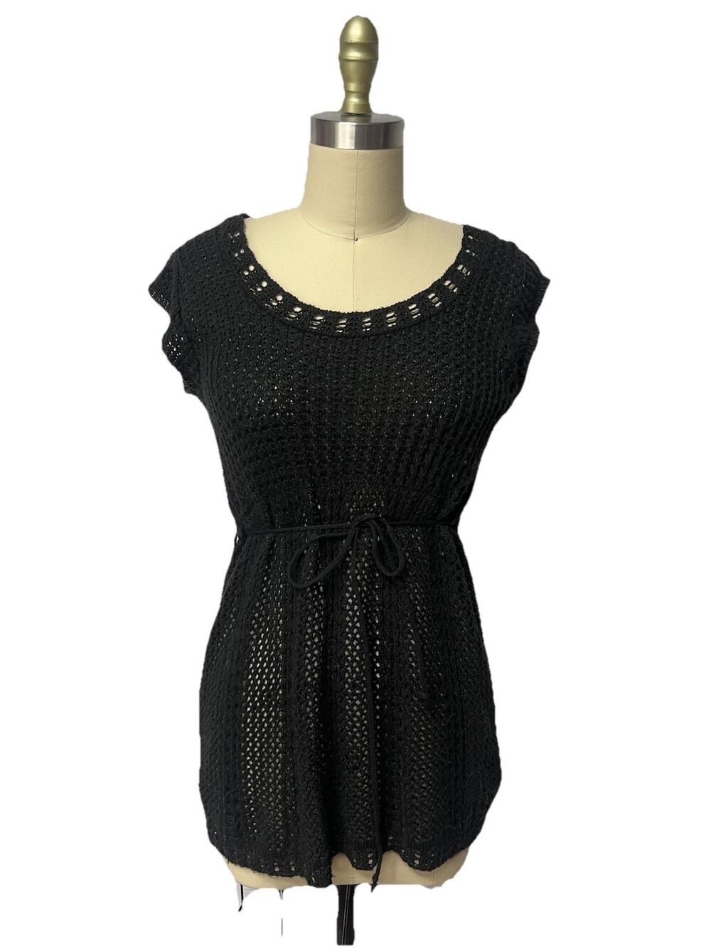 Vintage Y2K It our Time Loose Knit Sweater Babydoll Top Whimsygoth Grunge Fairy